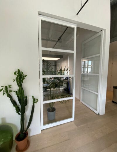 Stalen deur in RAL wit