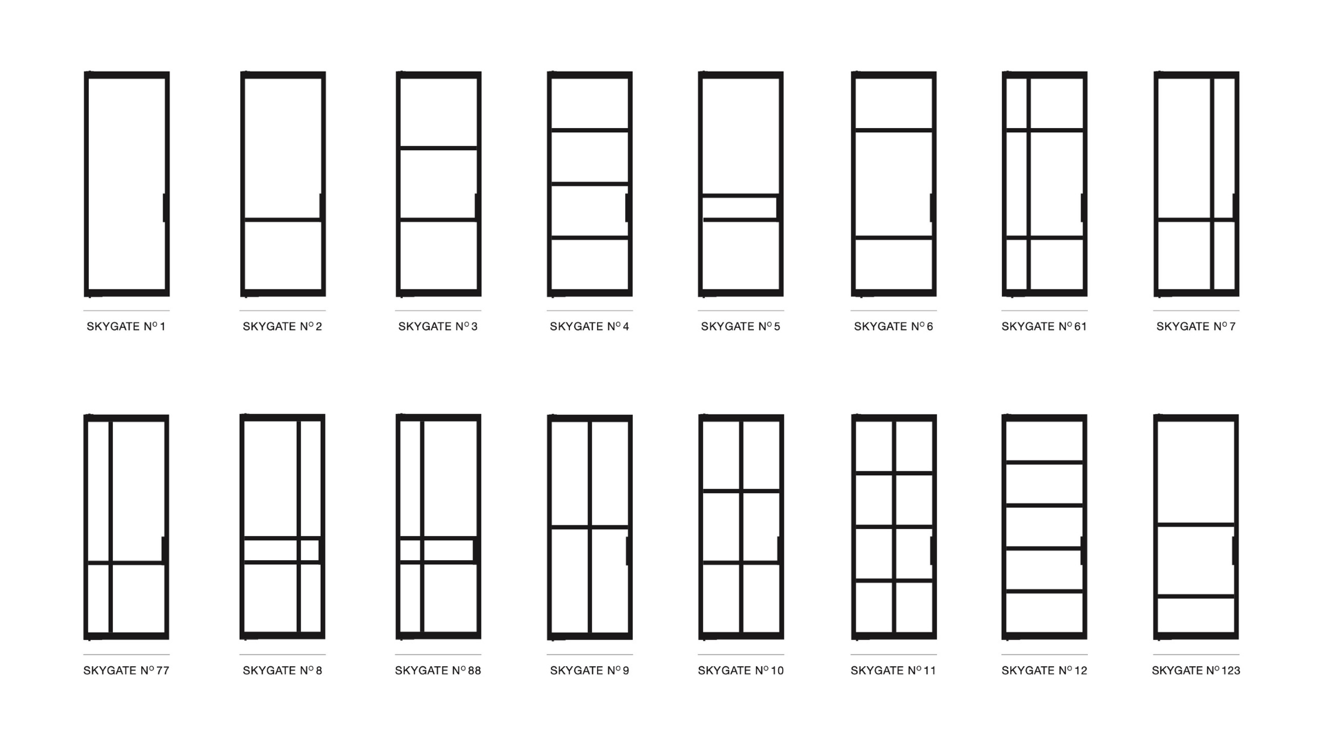 SKYGATE STALEN BINNENDEUREN | 16 NIEUWE MODELLEN
