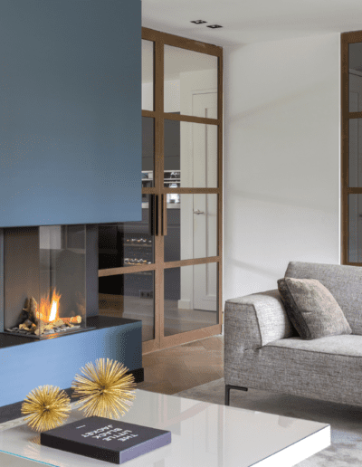 Edel Brons schuifdeuren met rookglas