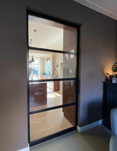 Enkele schuifdeur zwart