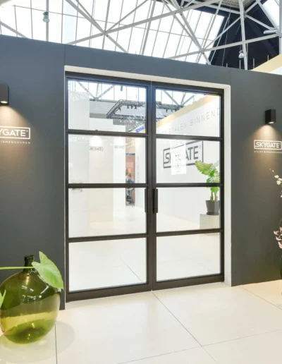 Schuifdeuren in de showroom