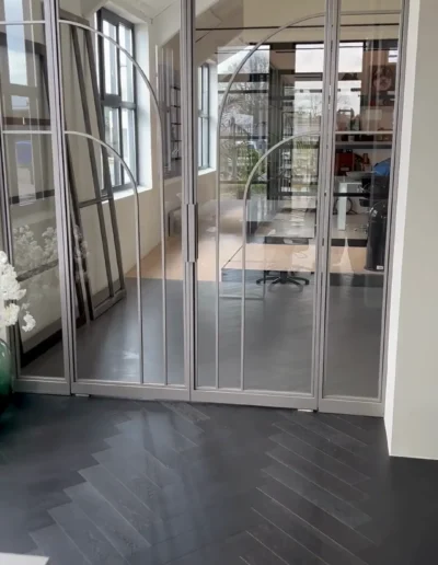 Stalen deur in Metallic Horizon gun metal