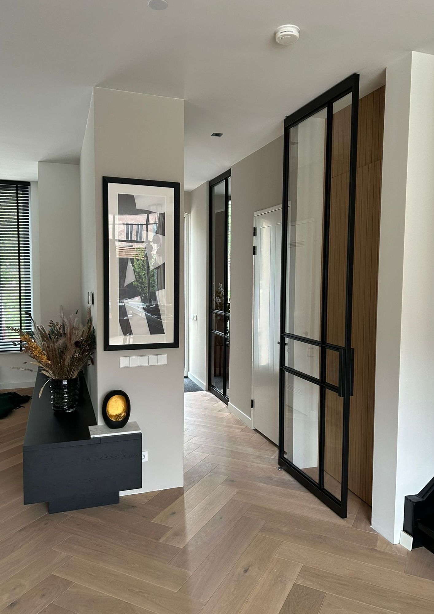 interieur nieuwbouwwoning met skygate taatsdeur