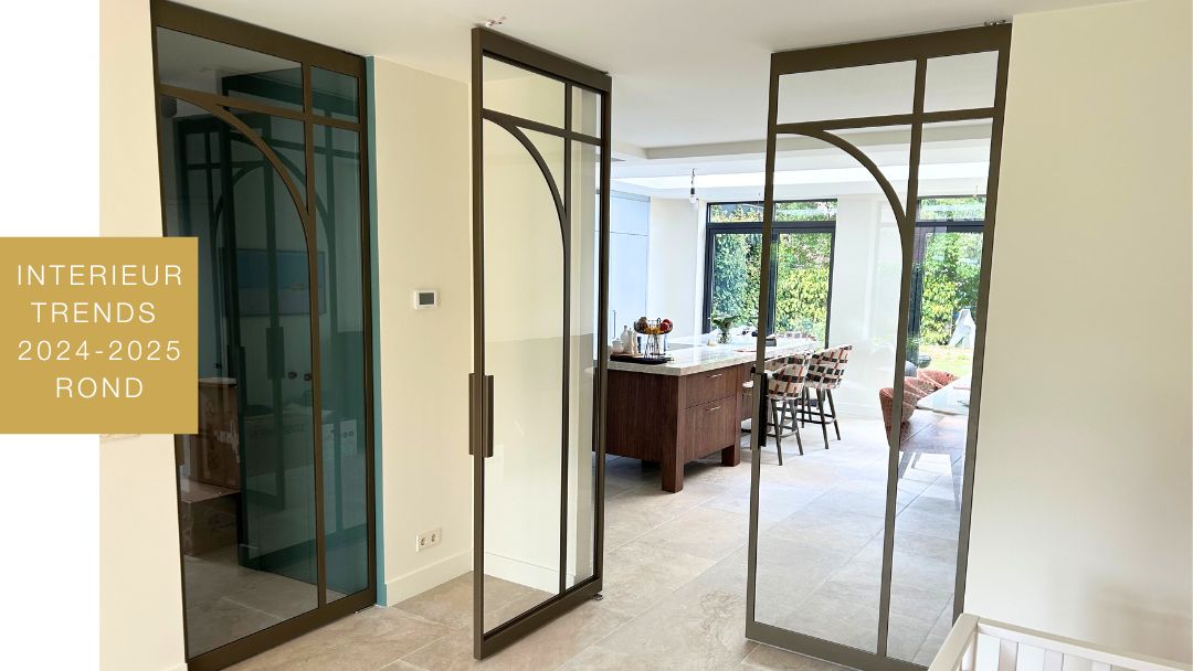 Nummer 2 interieurtrend 2024-2025 : Ronde Stalen Deuren