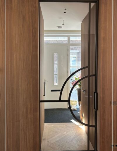 Design stalen schuifdeur zwart op maat