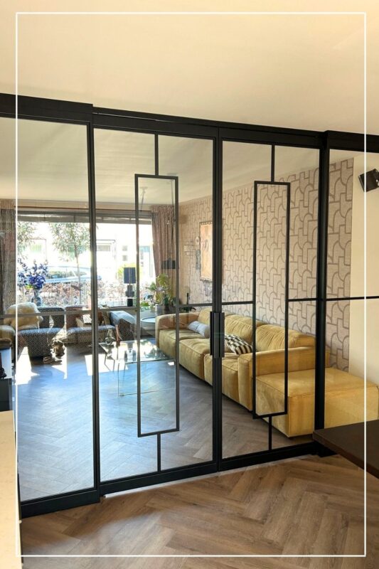 Skygate schuifpui eigen design metallic brown