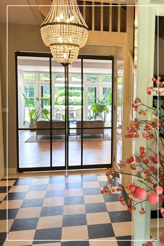 Skygate – dubbele taatsdeuren tussen hal en woonkamer