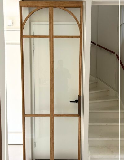 Skygate Naturals taatsdeur met helder glas en eikenhout afwerking