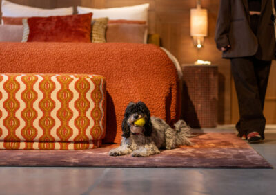 Detailfoto van hotelkamer interieur tijdens Hospitality Design Days – luxe hospitality inrichting en materialen