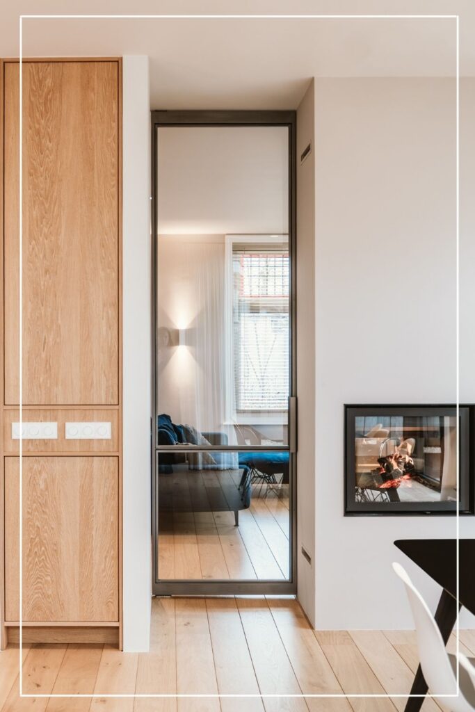 Stalen binnendeur met helder glas van Skygate