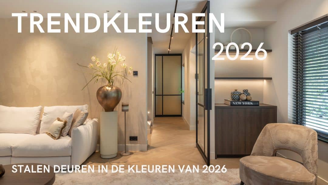 Banner met veelgestelde vragen over stalen deuren en showroomadvies bij Skygate